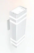 Фасадный General GWL-2MR16-GU10-S-IP65 Белый с двойным рассеивателем Катет - КОЛОРЛОН ВТД Новосибирск