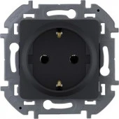 Legrand INSPIRIA Антрацит Розетка с/з 673723 - КОЛОРЛОН ВТД Новосибирск