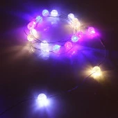 Гирлянда для дома "Жемчужина" на батарейках 2,0 м 20 ламп LED, d-1 см, 3 реж,, IP-20, Мультицвет - КОЛОРЛОН ВТД Новосибирск