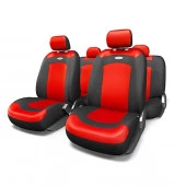 Авточехлы EXTREME, велюр+сетч.ткань, 8 предм., чёрн./красный - КОЛОРЛОН ВТД Новосибирск