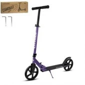 CR-S2-08VLO 2хкол. самокат CITYRIDE 200, сталь 100%, грипсы 135мм TPR, кол PU 200/200 мм. Фиолет(а) - КОЛОРЛОН ВТД Новосибирск