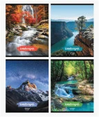 Т5ск48 5172 Тетрадь общ. А5 скоба 48л. клетка "Landscapes" (ассорти)(а) - КОЛОРЛОН ВТД Новосибирск