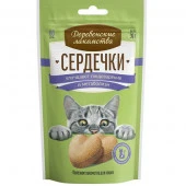 Деревенские лакомства д/кош Сердечки улучшают пищеварение и метаболизм, 30г - КОЛОРЛОН ВТД Новосибирск