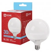 Лампа LED-GL125-VC 30Вт 230В Е27 6500К 3000Лм 125мм IN HOME - КОЛОРЛОН ВТД Новосибирск