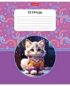 18Т5В1 Тетрадь 18л А5ф клетка 60-65г/кв.м на ск   5 диз.в блоке скругл.углы -Маленькие пушист - КОЛОРЛОН ВТД Новосибирск