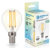 15W Filament 451534 LED P45 15W E14 4000K 220-240V - КОЛОРЛОН ВТД Новосибирск