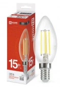 15W Лампа LED-СВЕЧА-deco 15Вт 230В Е14 4000К 1455Лм прозрачная IN HOME - КОЛОРЛОН ВТД Новосибирск