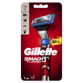 Gillette Mach3 Turbo 3D Бритва с 1 сменной кассетой Red - КОЛОРЛОН ВТД Новосибирск