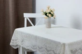 Готовая скатерть Ажурная Presea прям. 120х150 см, сепия - КОЛОРЛОН ВТД Новосибирск