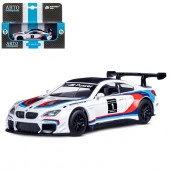 JB1251213ТМ "Автопанорама" Машинка металл. 1: 43 BMW M6, белый, инерция, откр. двери, в/к 17,5*12,5* - КОЛОРЛОН ВТД Новосибирск