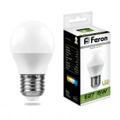 5W Led Feron 25405 E27 4000K G45 Лампа - КОЛОРЛОН ВТД Новосибирск