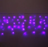 Гирлянда для улицы БАХРОМА ш3м* в40/60см 100 ламп LED, прозр. пров, 8 реж, IP-54, Фиолетовый - КОЛОРЛОН ВТД Новосибирск