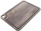 DRJ24182057OA4 Доска разделочная с желобом, 24x18см, дуб прованс, композитный материал - КОЛОРЛОН ВТД Новосибирск