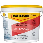 Краска Masterline Maestro Фасадная Акриловая глуб/мат BW 4,5л - КОЛОРЛОН ВТД Новосибирск
