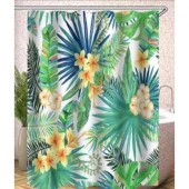 Zalel Шторы для ван. комн.Фотопринт с кольцами 180*200 арт. Tropical - КОЛОРЛОН ВТД Новосибирск