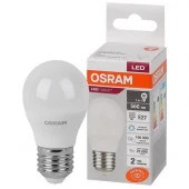 Лампа LEDVANCE LED 7 Вт E27 6500К 560Лм шарик 220 В (замена 60Вт) OSRAM - КОЛОРЛОН ВТД Новосибирск