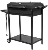 Мангал на колесах с крышкой-барбекю, 662х390х920, сталь 2 мм, термометр, кочерга 69686 - КОЛОРЛОН ВТД Новосибирск