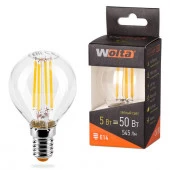 5W Led Wolta Filament G45 E14 3000K 25Y45GLFT5E14 - КОЛОРЛОН ВТД Новосибирск