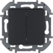 Legrand INSPIRIA Антрацит Выключатель 2кл. 673623 - КОЛОРЛОН ВТД Новосибирск
