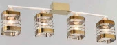 LV 9485/4 Тарт Белый/золото Е27 40W АС230V 690х100х195мм - КОЛОРЛОН ВТД Новосибирск