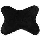 Подушка на подголовник SKYWAY алькантара/кожа иск. черная - КОЛОРЛОН ВТД Новосибирск