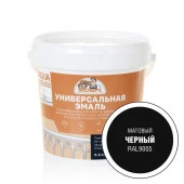 ЭКСПЕРТ Эмаль универсальная акриловая матовая Черный RAL 9005 (0,8кг; 6шт) - КОЛОРЛОН ВТД Новосибирск