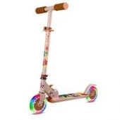 CR-S2-09SDG Двухкол.самокат CITYRIDE,ал.50/50%,t-bar алюм,дека сталь,грипсы,кол.PVC 120/120,корал.пр - КОЛОРЛОН ВТД Новосибирск