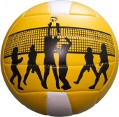 Мяч волейбольный Atemi BEACH PLAY, синтетическая кожа PVC foam, 18 п., желт/бел, м/ш - КОЛОРЛОН ВТД Новосибирск