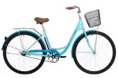 Велосипед FOXX 28" VINTAGE зеленый,сталь, размер 18" + передняя корзина - КОЛОРЛОН ВТД Новосибирск