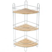 101247 Полка трехъярусная BAMBOO-05 (19.5х19.5х48.5см) угловая - КОЛОРЛОН ВТД Новосибирск