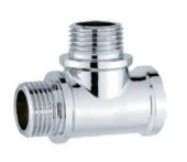 Тройник хром 1/2"х1/2"х1/2" н/н/в  K-TMMF222 TIM - КОЛОРЛОН ВТД Новосибирск