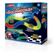 Игровой набор Handers "Гибкий трек: Восьмёрка" (светящ. трек, дл. 286 см, 220 дет., машина) - КОЛОРЛОН ВТД Новосибирск