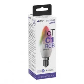 Умная LED E14 лампочка Wi-Fi HIPER IoT C1 RGB цветная - КОЛОРЛОН ВТД Новосибирск