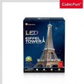 L091h 3D пазл Эйфелева башня с LED-подсветкой, 84 детали - КОЛОРЛОН ВТД Новосибирск