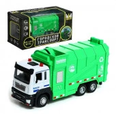 AB-2305 Игрушка-мусоровоз KID ROCKS, масштаб 1:32, со звуком и светом, пружин. механизм - КОЛОРЛОН ВТД Новосибирск