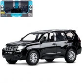 JB1251507 ТМ "Автопанорама" Машинка метал.1:24,Land Cruiser Prado,черн,откр.дв,капот,баг,свет,звук - КОЛОРЛОН ВТД Новосибирск