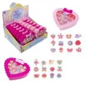 Т21033 1TOY наб.украш."Sweet heart Bijou" в шкатулке 12 колец, 13*11,5см, 12 шт. в д/б.27*25*12,5см - КОЛОРЛОН ВТД Новосибирск