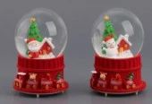 Сувенир Снежный шар 12.5х9см LED, музыкальный, батарейки 3ААА микс арт.2024-8174 Код275503 - КОЛОРЛОН ВТД Новосибирск