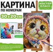 MKR3020-139 Картина по номерам "Большие глаза" 30х20 см. Мастер класс - КОЛОРЛОН ВТД Новосибирск
