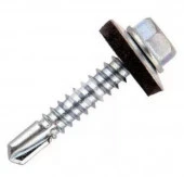 Саморез для крепления кровли, сверло, цинк 4,8х 35 кор. с ок. - 60 шт. SteelRex - КОЛОРЛОН ВТД Новосибирск