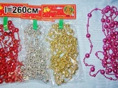 Украшение новогоднее Бусы/Диско l=260см 4вида арт.N6870006 - КОЛОРЛОН ВТД Новосибирск