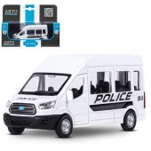 JB1251633 ТМ "Автопанорама" Машинка метал 1:52, Ford Transit, белая, откр. двери, инерция - КОЛОРЛОН ВТД Новосибирск