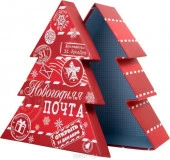 Подарочная коробка Белое на красном  21х19х8,5см арт.78486*** - КОЛОРЛОН ВТД Новосибирск