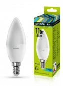 11W Ergolux LED-C35-11W-E14-4K Свеча 11Вт E14 4500K 172-265В 13619 - КОЛОРЛОН ВТД Новосибирск