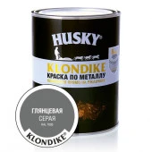 HUSKY-KLONDIKE Краска по металлу глянцевая серая RAL 7005 (0,9л; 6шт) - КОЛОРЛОН ВТД Новосибирск