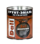 ГРУНТ - ЭМАЛЬ по ржавчине "DALI" молотковая (0,75л/6 шт)- коричневый - КОЛОРЛОН ВТД Новосибирск