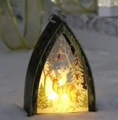Сувенир с подсветкой "Зимняя история" 9,5*14,5 см, Бронза - КОЛОРЛОН ВТД Новосибирск