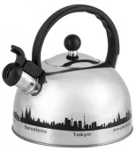 985609 Чайник металлический с рисунком Mallony MAL-CITY-01 - КОЛОРЛОН ВТД Новосибирск