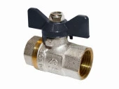 Кран шаровый 1/2"г/г, бабочка , AQUALINK - КОЛОРЛОН ВТД Новосибирск