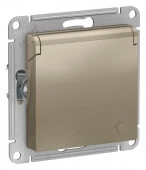 ATN000546 Шампань Розетка с/з (шторки) с крышкой AtlasDesign - КОЛОРЛОН ВТД Новосибирск